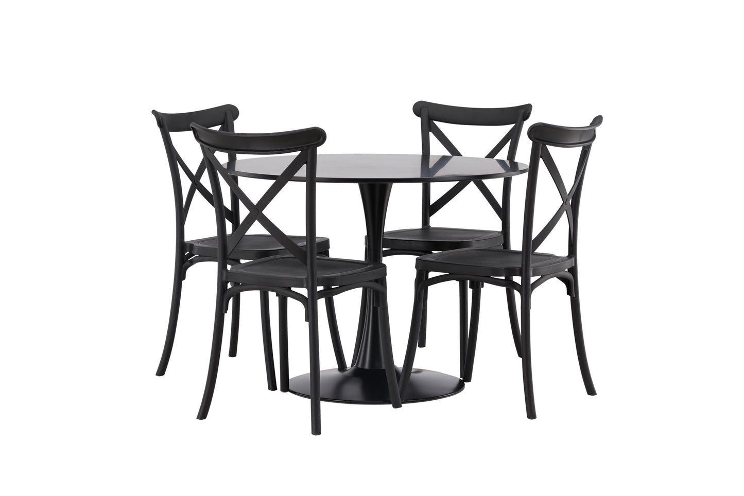Glade Matbord med Crosett Stolarna Matgrupp