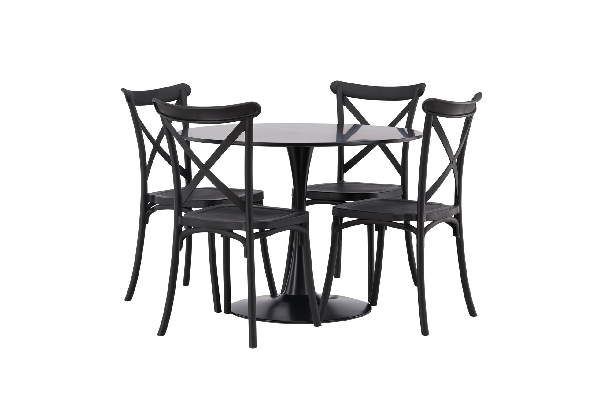 Glade Matbord med Crosett Stolarna Matgrupp