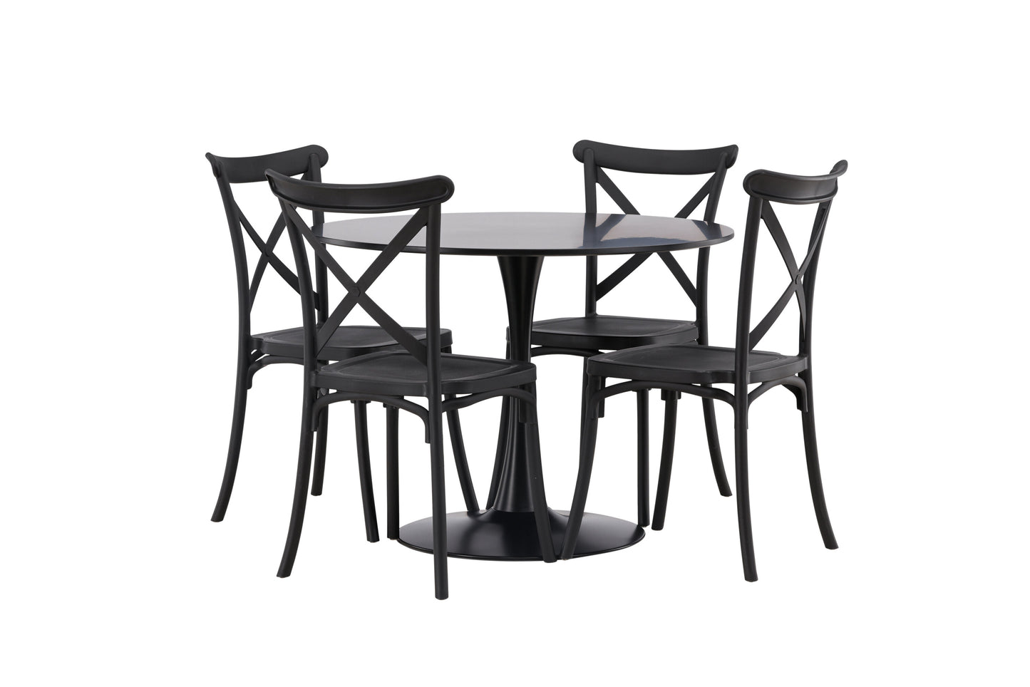 Glade Matbord med Crosett Stolarna Matgrupp