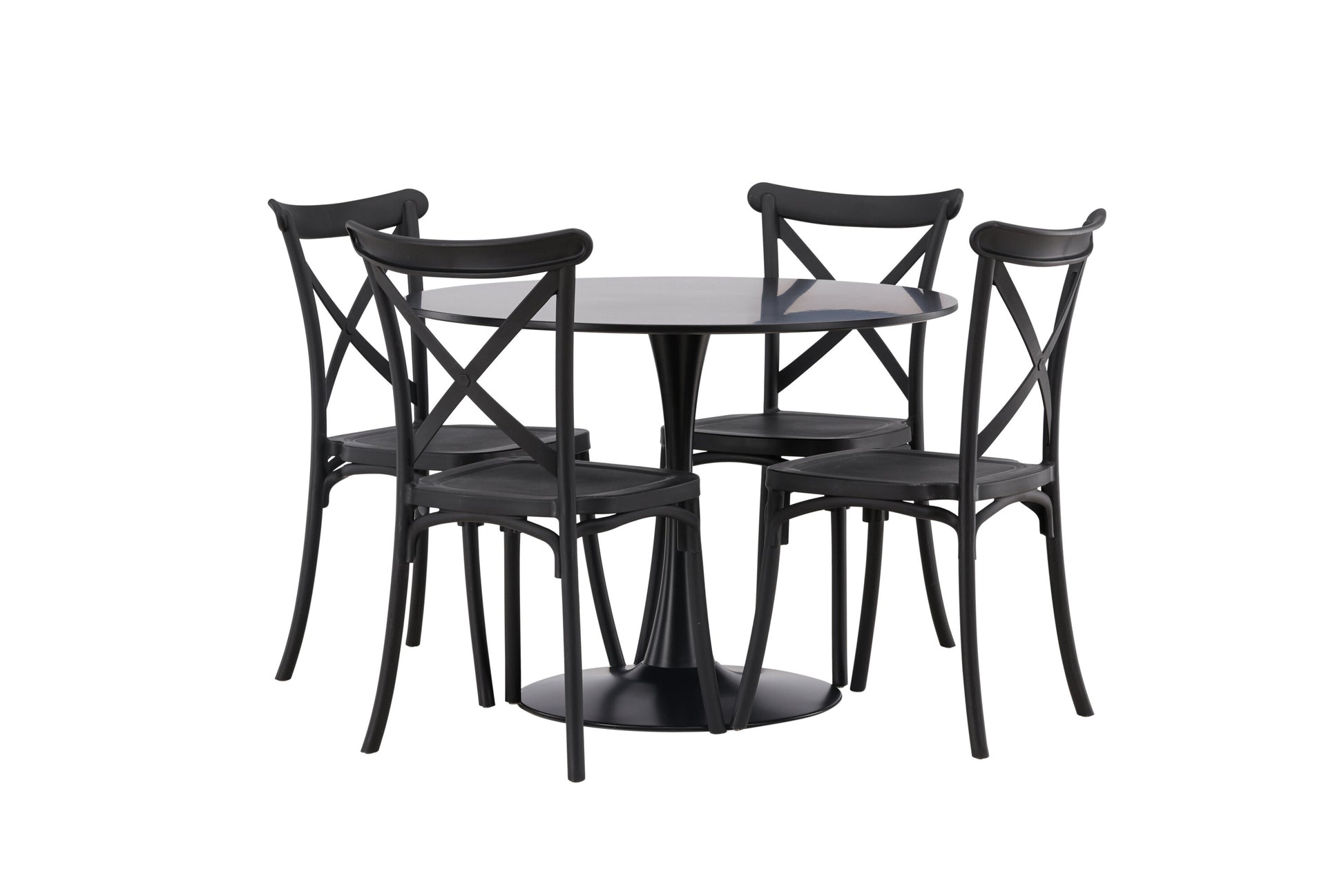 Glade Matbord med Crosett Stolarna Matgrupp