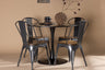 Glade Matbord med Tempe Stolarna – Bord: ⌀100 Stol: 53x85x45