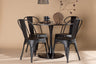 Glade Matbord med Tempe Stolarna – Bord: ⌀100 Stol: 53x85x45