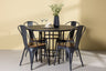 Copenhagen Matbord med Tempe Stolarna – Bord: ⌀115 Stol: 53x85x45