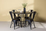 Copenhagen Matbord med Tempe Stolarna – Bord: ⌀115 Stol: 53x85x45