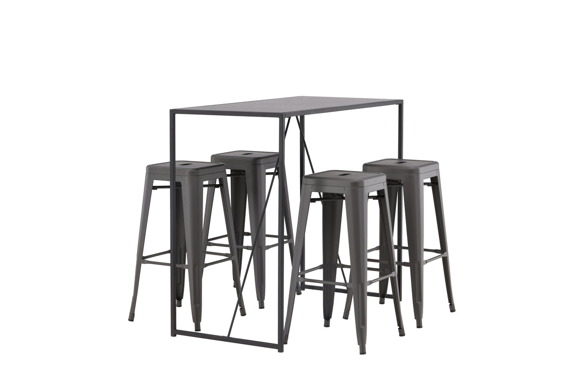 Brea Matbord med Tempe Stolarna – Bord: 105x120x60 Stol: 43x76x43