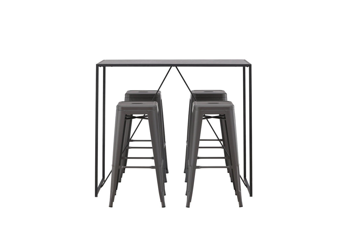 Brea Matbord med Tempe Stolarna – Bord: 105x120x60 Stol: 43x76x43