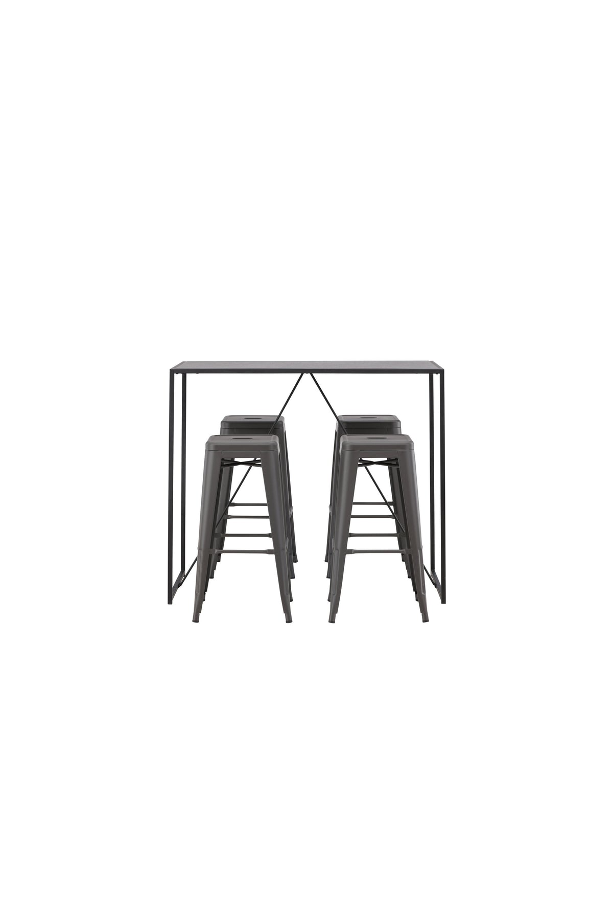 Brea Matbord med Tempe Stolarna – Bord: 105x120x60 Stol: 43x76x43