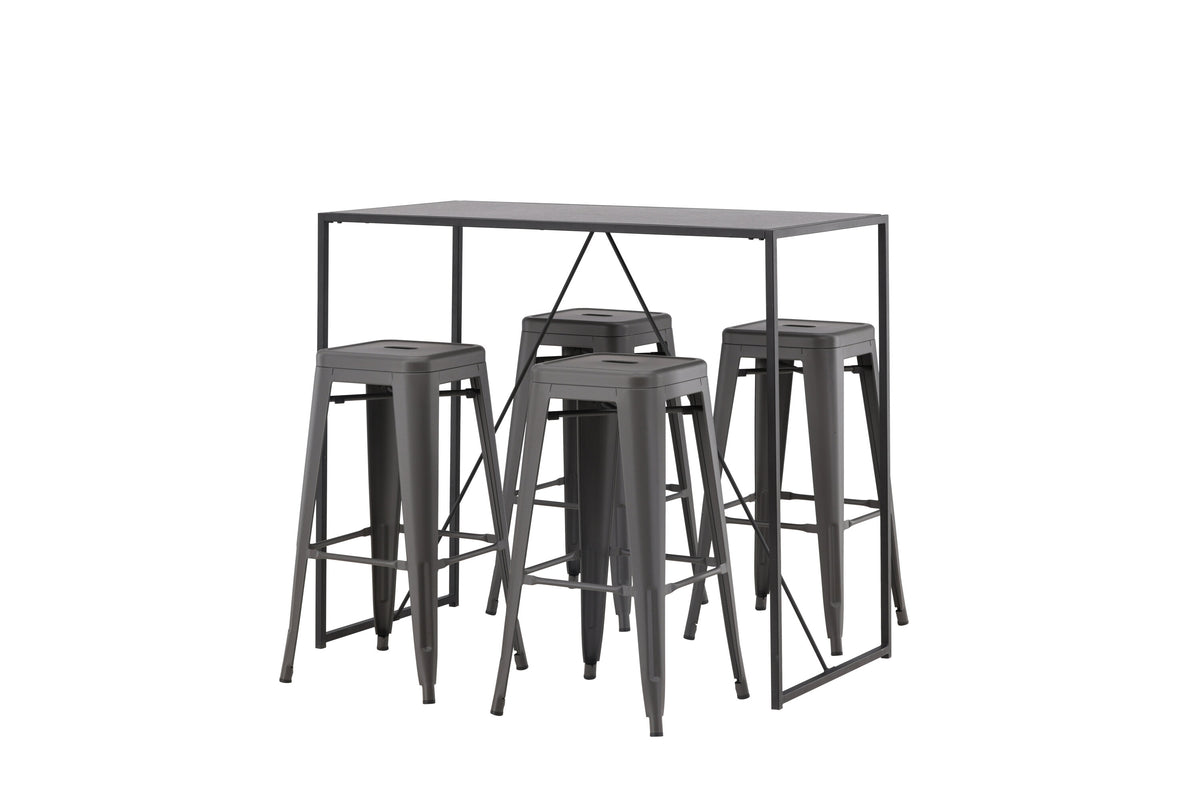 Brea Matbord med Tempe Stolarna – Bord: 105x120x60 Stol: 43x76x43