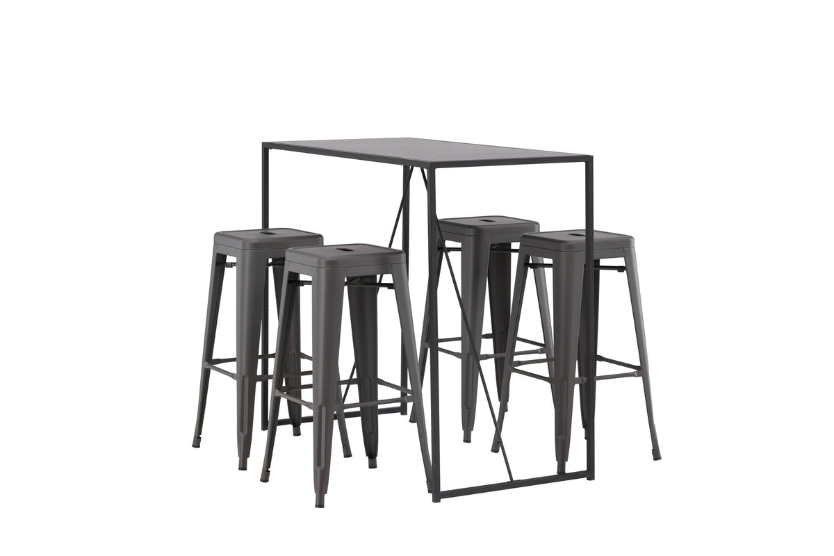 Brea Matbord med Tempe Stolarna – Bord: 105x120x60 Stol: 43x76x43
