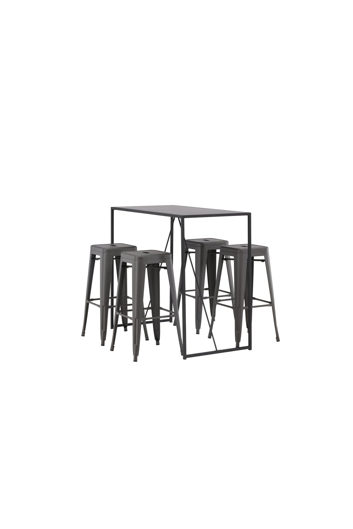 Brea Matbord med Tempe Stolarna – Bord: 105x120x60 Stol: 43x76x43