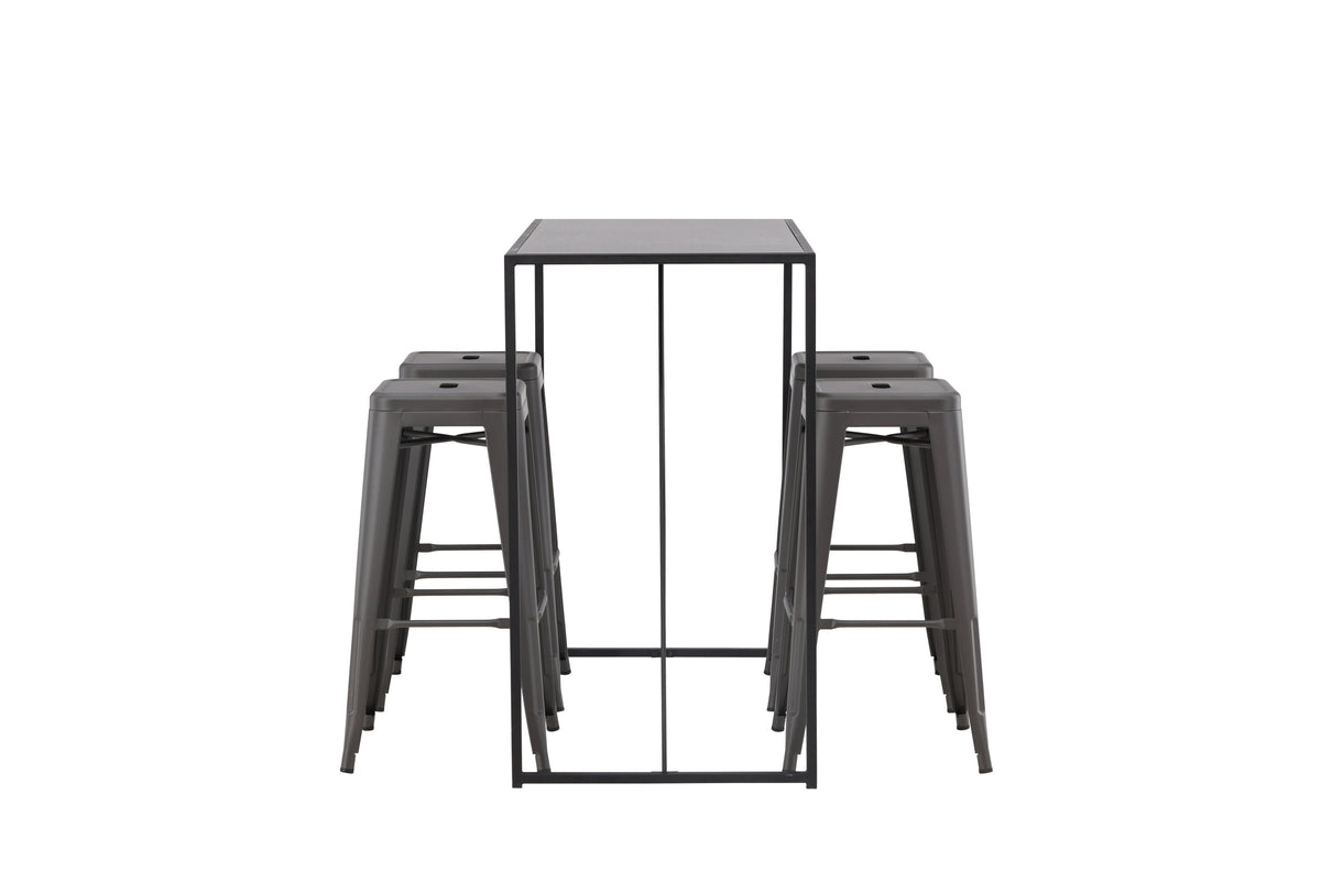 Brea Matbord med Tempe Stolarna – Bord: 105x120x60 Stol: 43x76x43