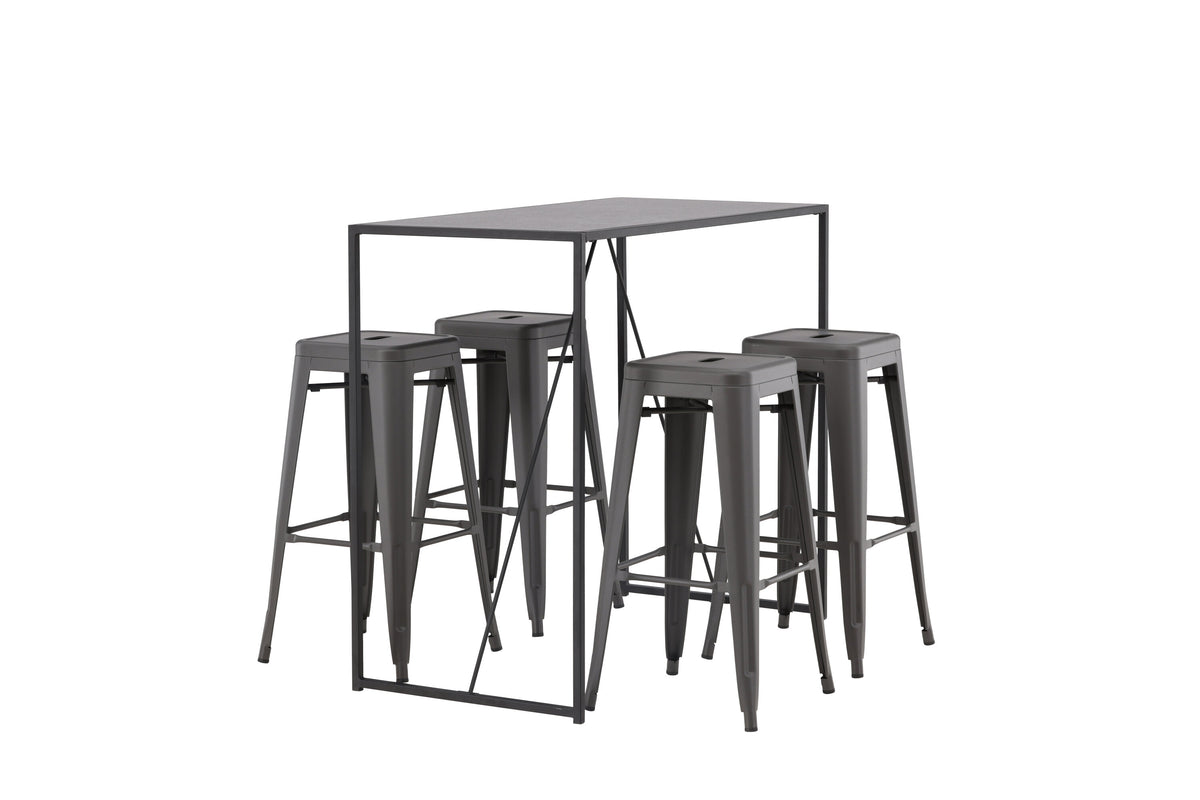 Brea Matbord med Tempe Stolarna – Bord: 105x120x60 Stol: 43x76x43