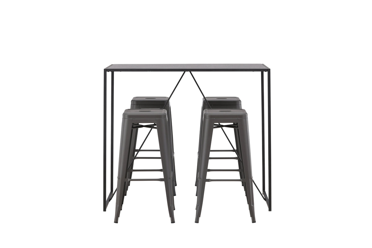 Brea Matbord med Tempe Stolarna – Bord: 105x120x60 Stol: 43x76x43