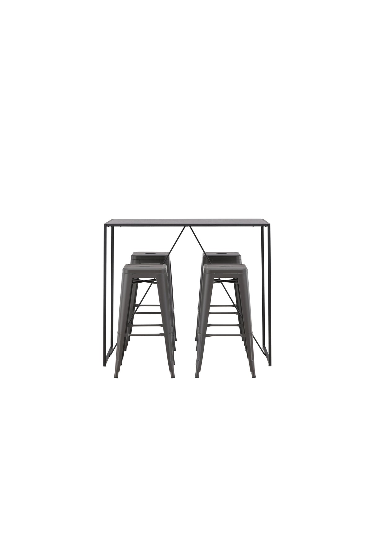 Brea Matbord med Tempe Stolarna – Bord: 105x120x60 Stol: 43x76x43