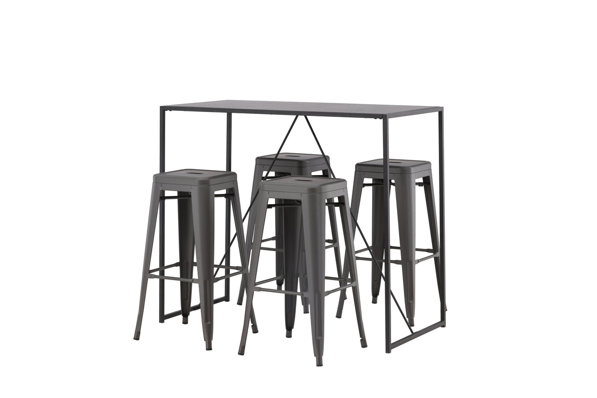 Brea Matbord med Tempe Stolarna – Bord: 105x120x60 Stol: 43x76x43