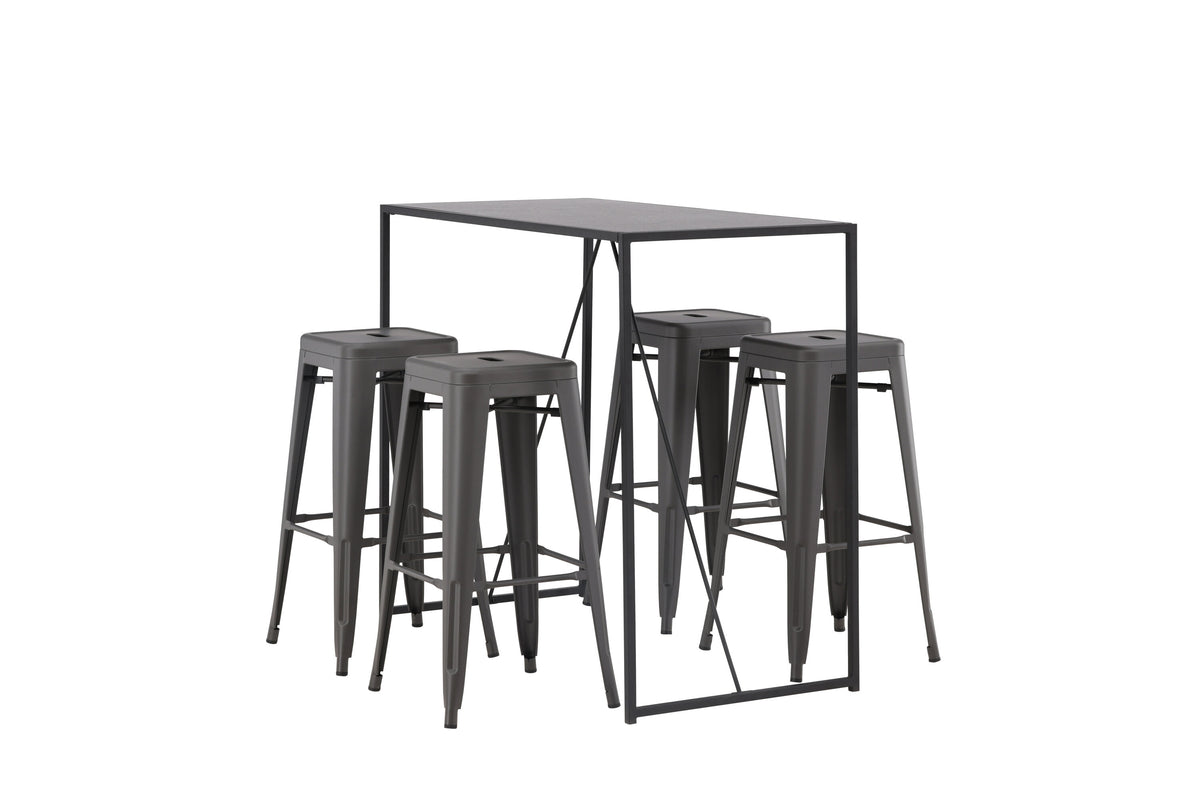 Brea Matbord med Tempe Stolarna – Bord: 105x120x60 Stol: 43x76x43