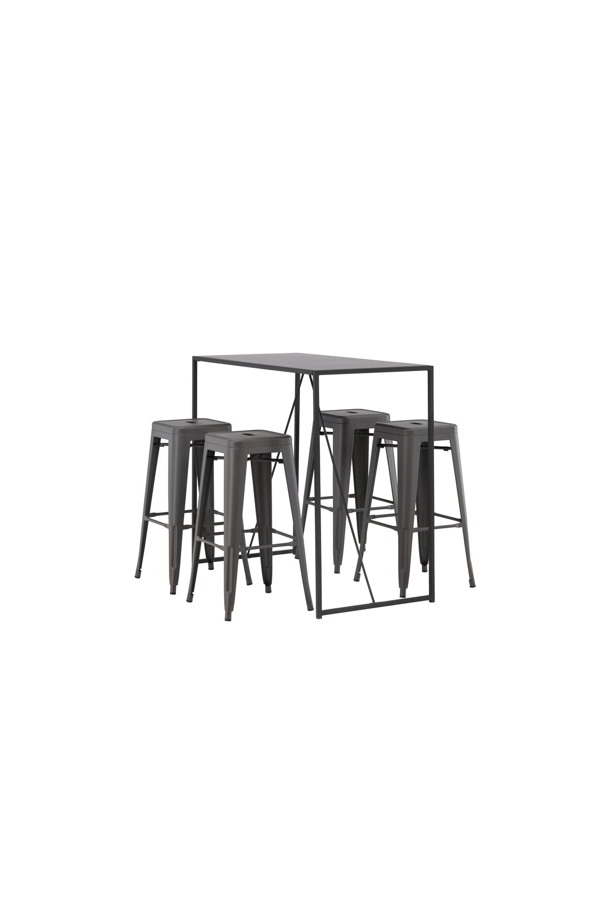 Brea Matbord med Tempe Stolarna – Bord: 105x120x60 Stol: 43x76x43