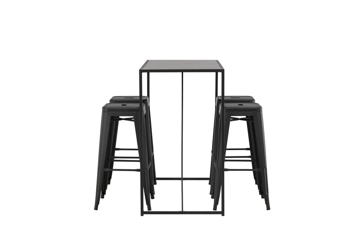 Brea Matbord med Tempe Stolarna – Bord: 105x120x60 Stol: 43x76x43