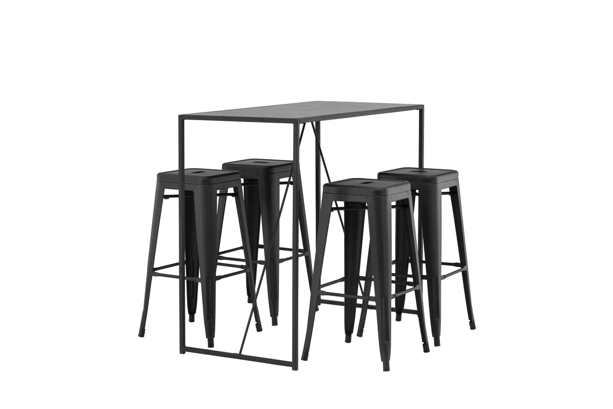 Brea Matbord med Tempe Stolarna – Bord: 105x120x60 Stol: 43x76x43