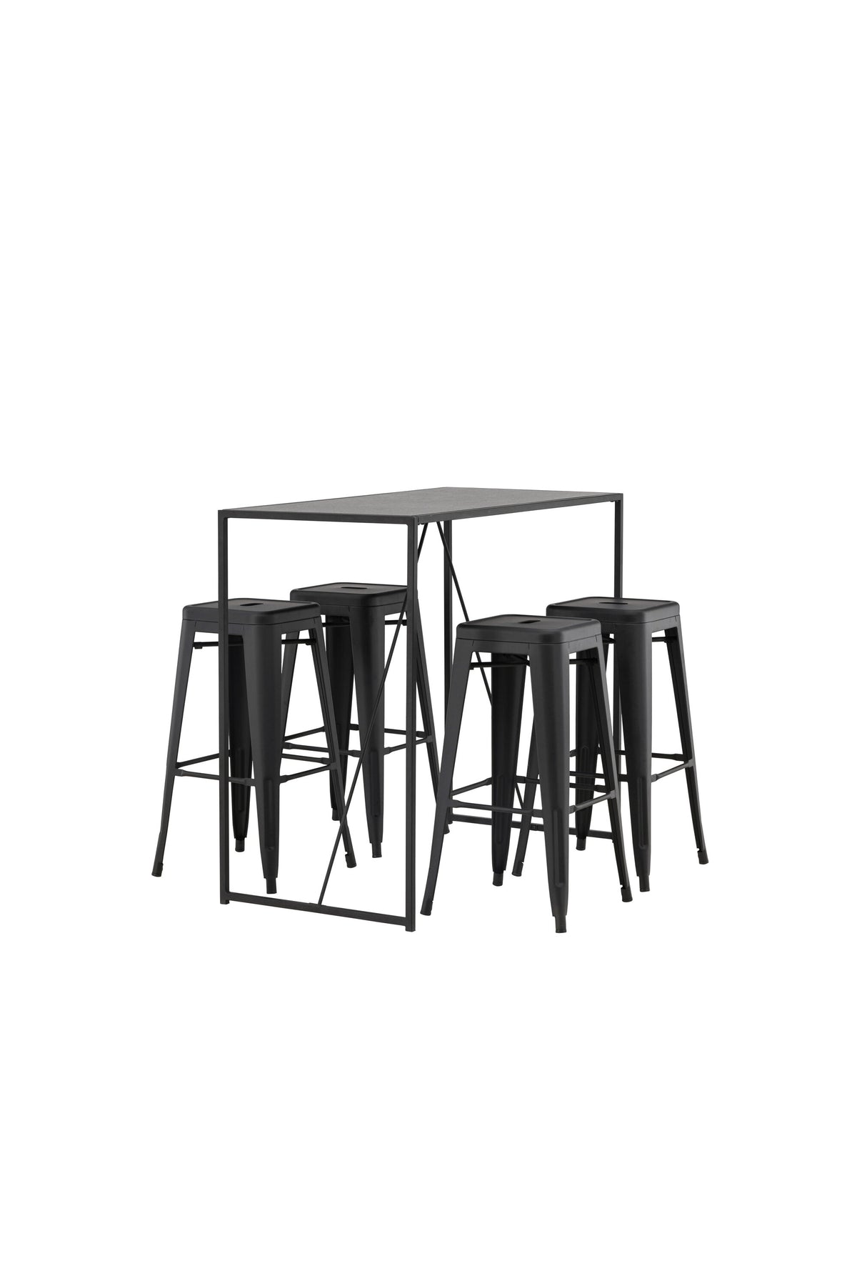 Brea Matbord med Tempe Stolarna – Bord: 105x120x60 Stol: 43x76x43