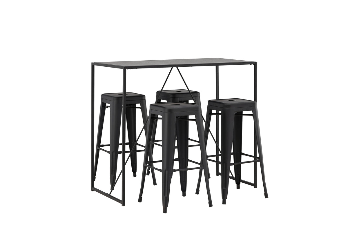 Brea Matbord med Tempe Stolarna – Bord: 105x120x60 Stol: 43x76x43