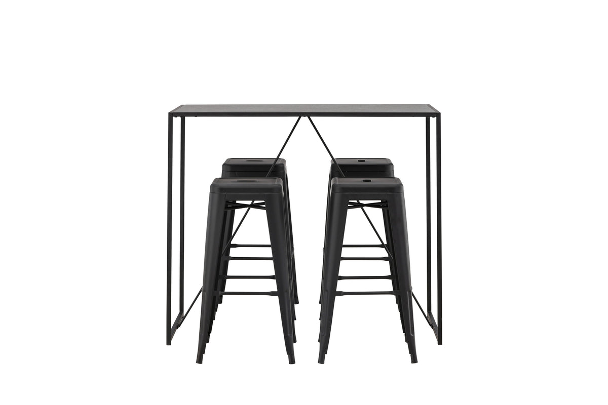 Brea Matbord med Tempe Stolarna – Bord: 105x120x60 Stol: 43x76x43