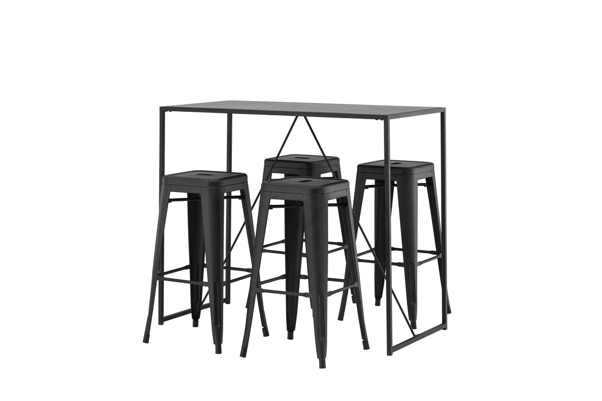 Brea Matbord med Tempe Stolarna – Bord: 105x120x60 Stol: 43x76x43