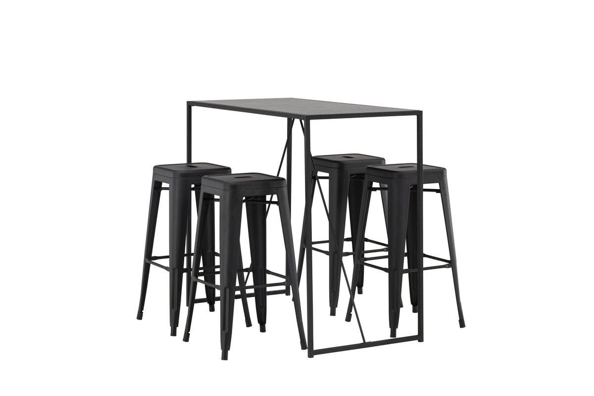 Brea Matbord med Tempe Stolarna – Bord: 105x120x60 Stol: 43x76x43