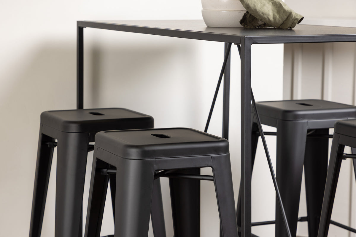 Brea Matbord med Tempe Stolarna – Bord: 105x120x60 Stol: 43x76x43
