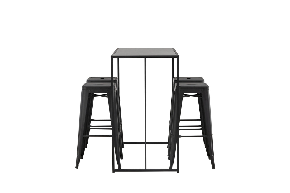 Brea Matbord med Tempe Stolarna – Bord: 105x120x60 Stol: 43x76x43