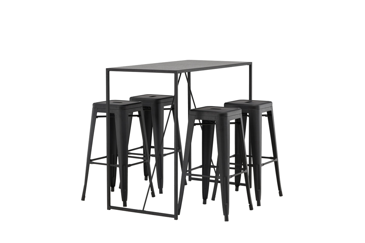 Brea Matbord med Tempe Stolarna – Bord: 105x120x60 Stol: 43x76x43