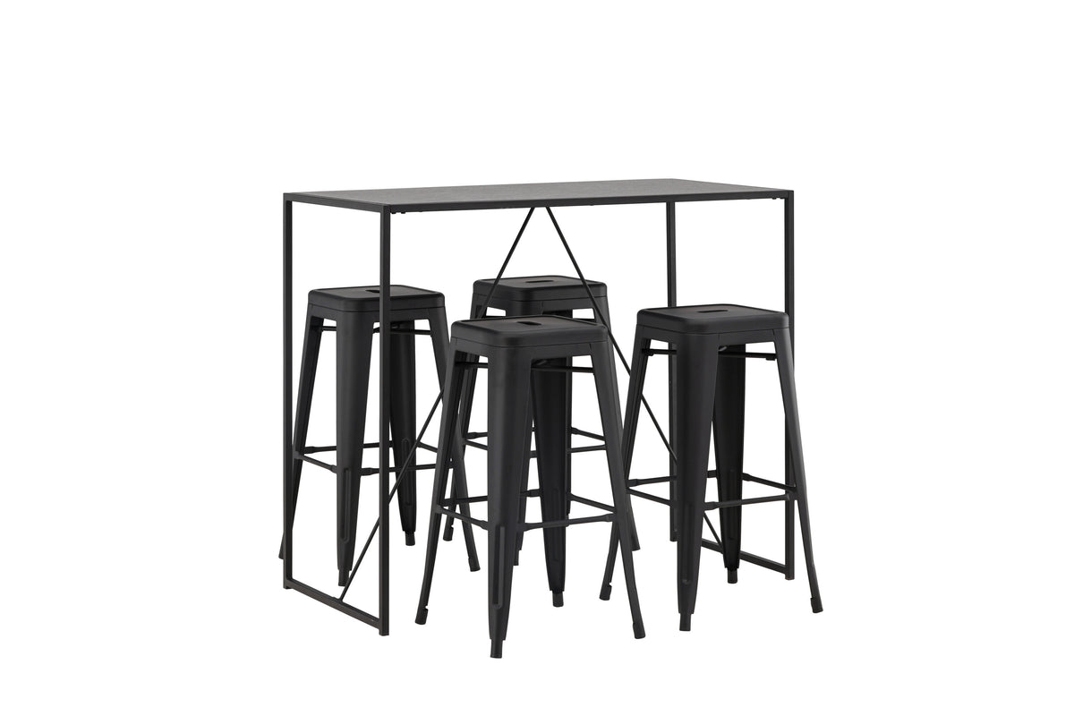 Brea Matbord med Tempe Stolarna – Bord: 105x120x60 Stol: 43x76x43