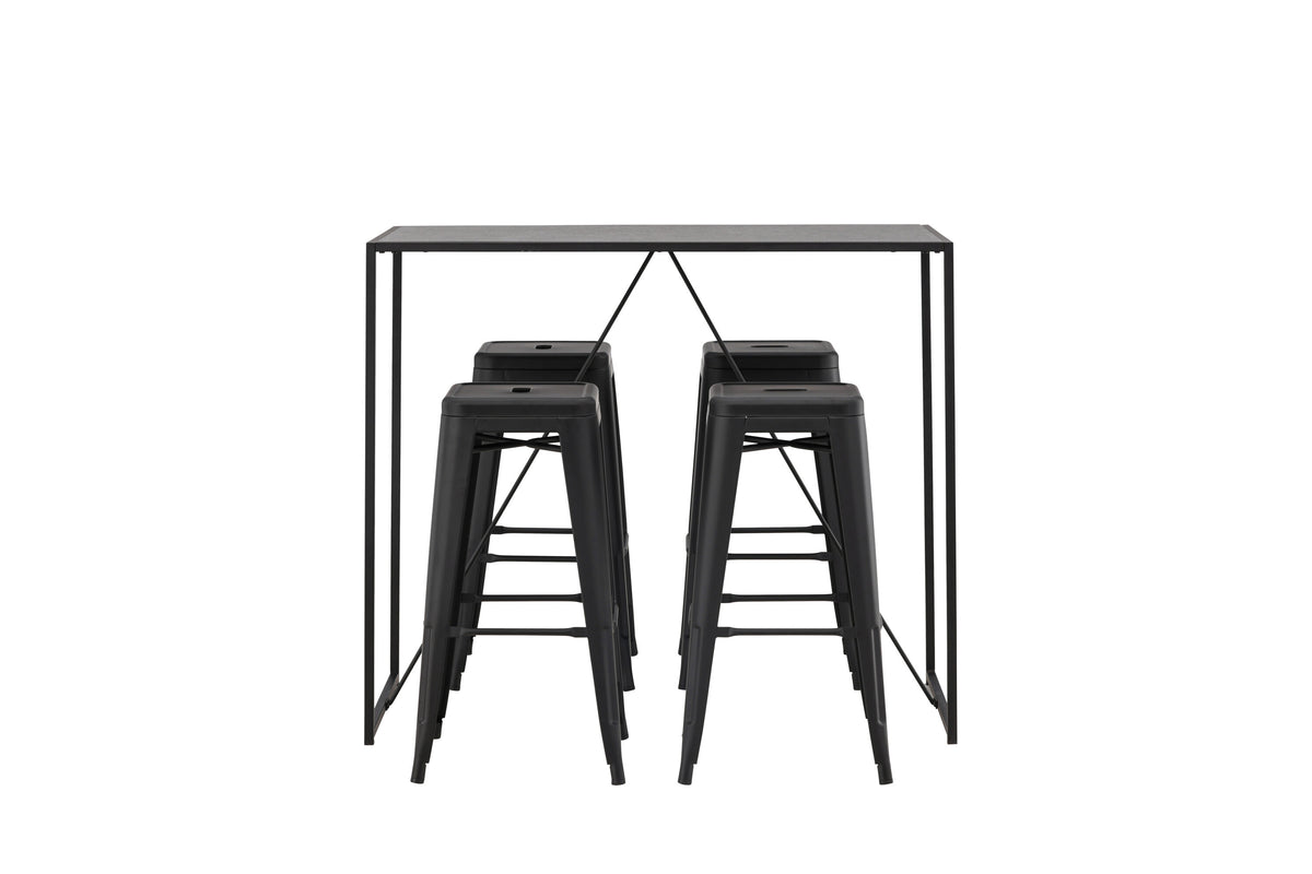 Brea Matbord med Tempe Stolarna – Bord: 105x120x60 Stol: 43x76x43
