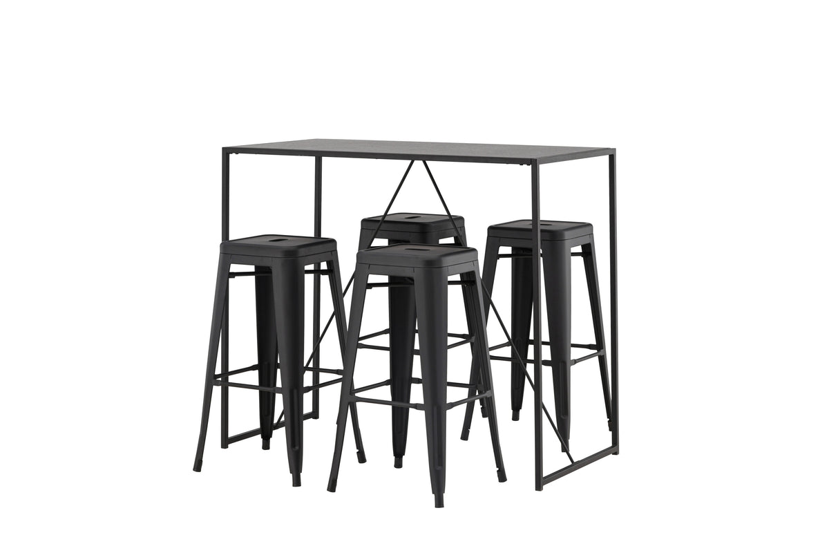 Brea Matbord med Tempe Stolarna – Bord: 105x120x60 Stol: 43x76x43