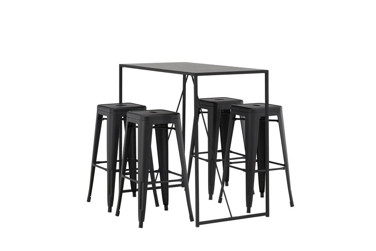 Brea Matbord med Tempe Stolarna – Bord: 105x120x60 Stol: 43x76x43