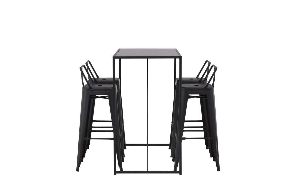 Brea Matbord med Tempe Stolarna – Bord: 105x120x60 Stol: 43x94x43