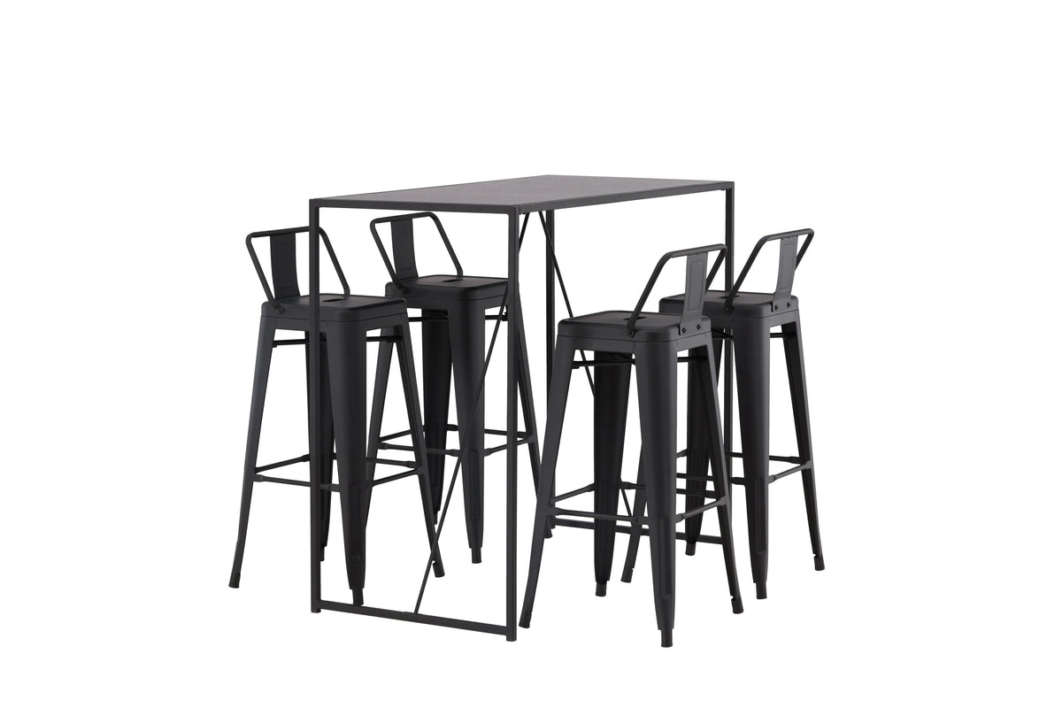 Brea Matbord med Tempe Stolarna – Bord: 105x120x60 Stol: 43x94x43