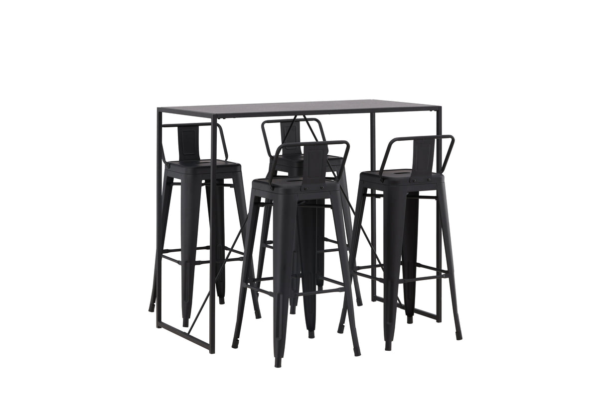 Brea Matbord med Tempe Stolarna – Bord: 105x120x60 Stol: 43x94x43