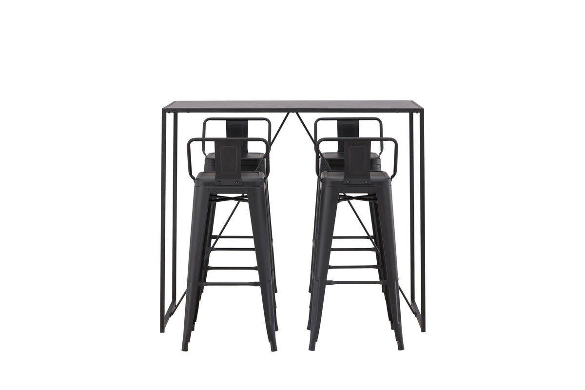 Brea Matbord med Tempe Stolarna – Bord: 105x120x60 Stol: 43x94x43