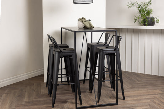 Brea Matbord med Tempe Stolarna – Bord: 105x120x60 Stol: 43x94x43