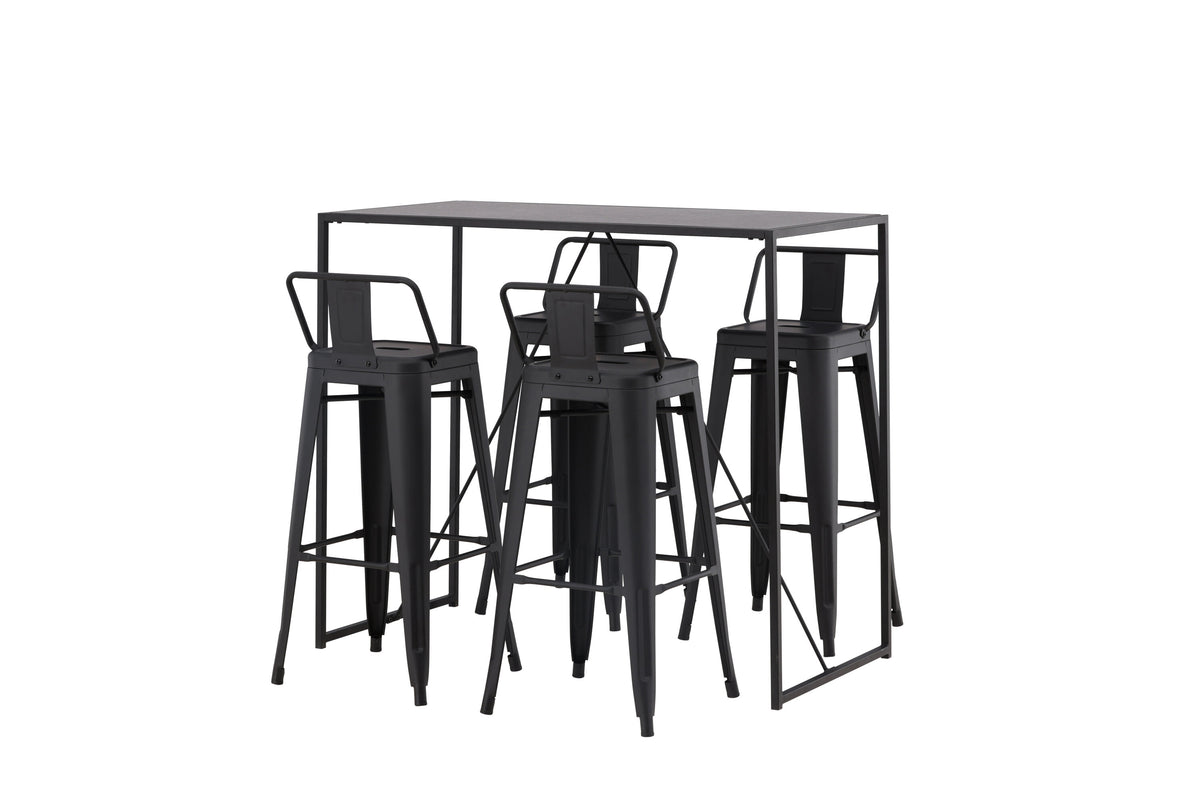 Brea Matbord med Tempe Stolarna – Bord: 105x120x60 Stol: 43x94x43