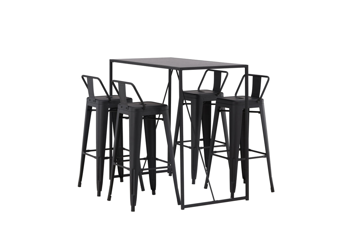 Brea Matbord med Tempe Stolarna – Bord: 105x120x60 Stol: 43x94x43