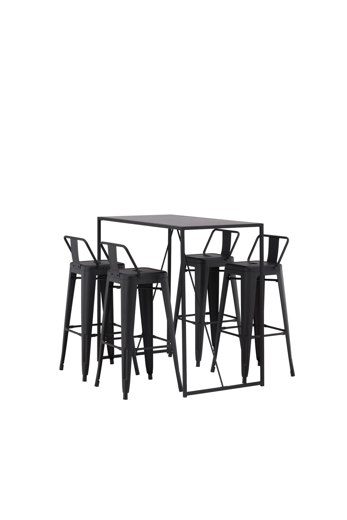 Brea Matbord med Tempe Stolarna – Bord: 105x120x60 Stol: 43x94x43