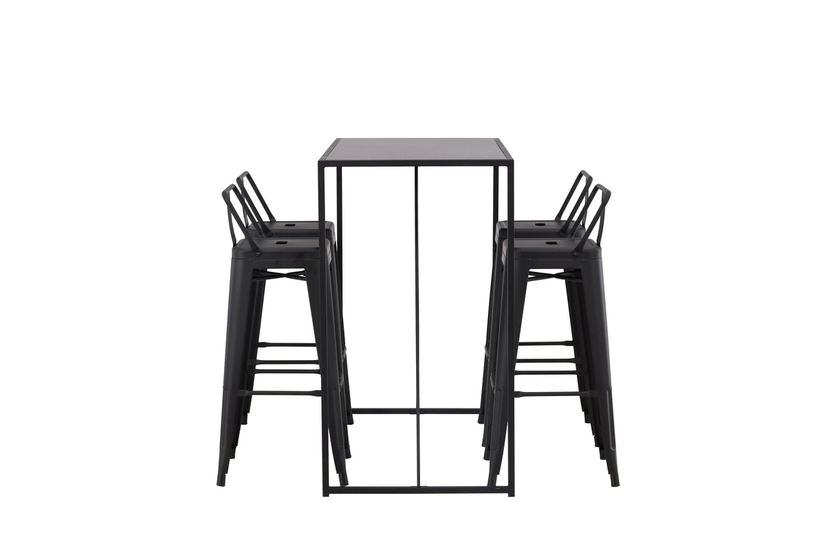 Brea Matbord med Tempe Stolarna – Bord: 105x120x60 Stol: 43x94x43