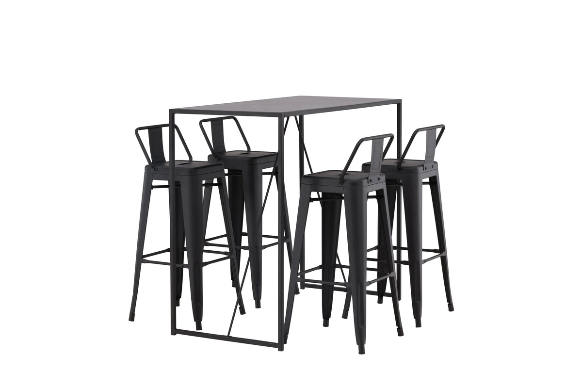 Brea Matbord med Tempe Stolarna – Bord: 105x120x60 Stol: 43x94x43