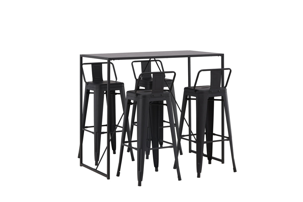 Brea Matbord med Tempe Stolarna – Bord: 105x120x60 Stol: 43x94x43