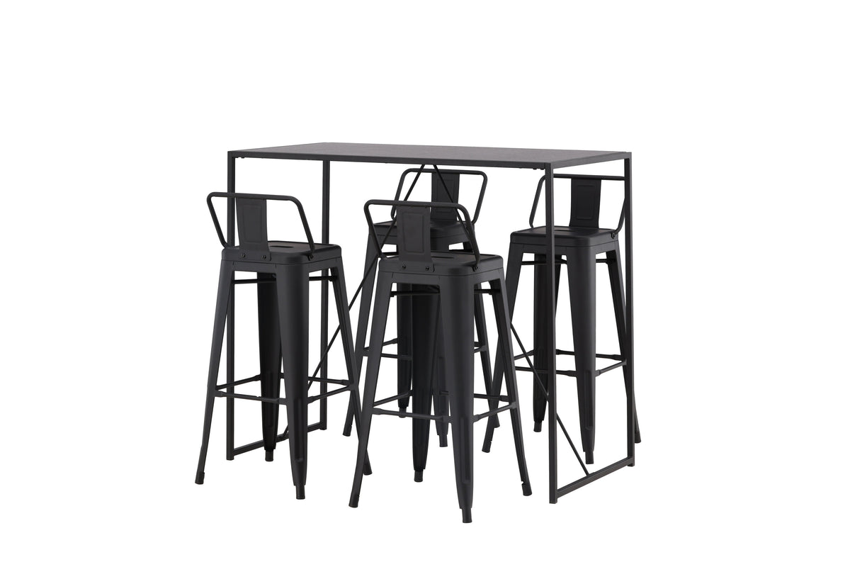 Brea Matbord med Tempe Stolarna – Bord: 105x120x60 Stol: 43x94x43