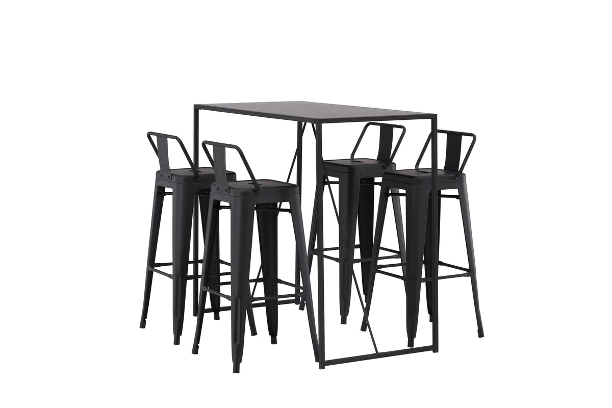 Brea Matbord med Tempe Stolarna – Bord: 105x120x60 Stol: 43x94x43