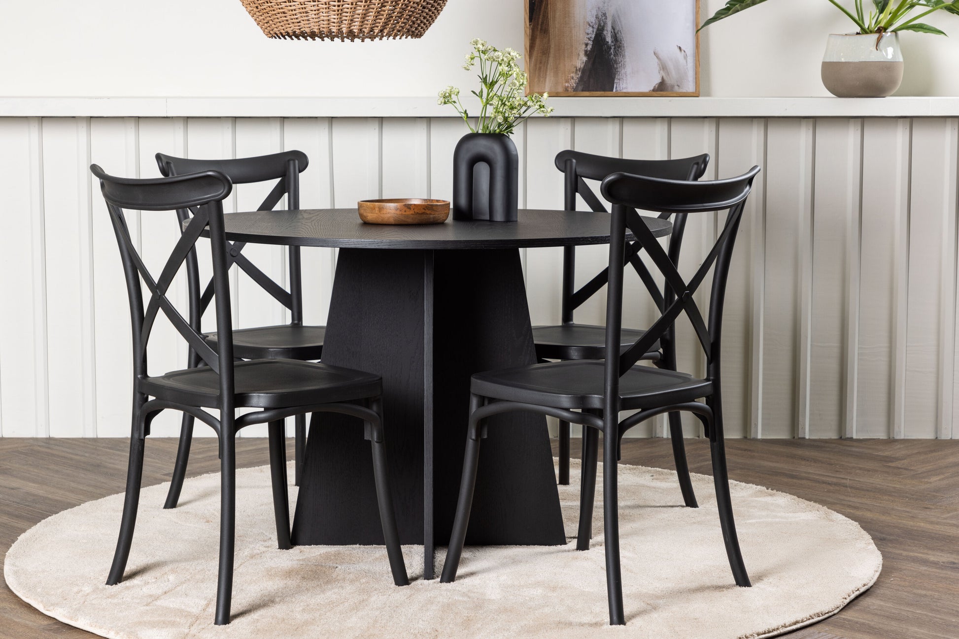 Bootcut Matbord med Crosett Stolarna Matgrupp