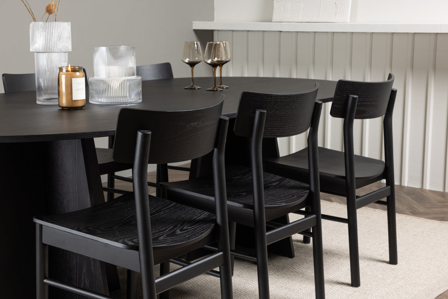 Bootcut Matbord med Montros Stolarna Matgrupp